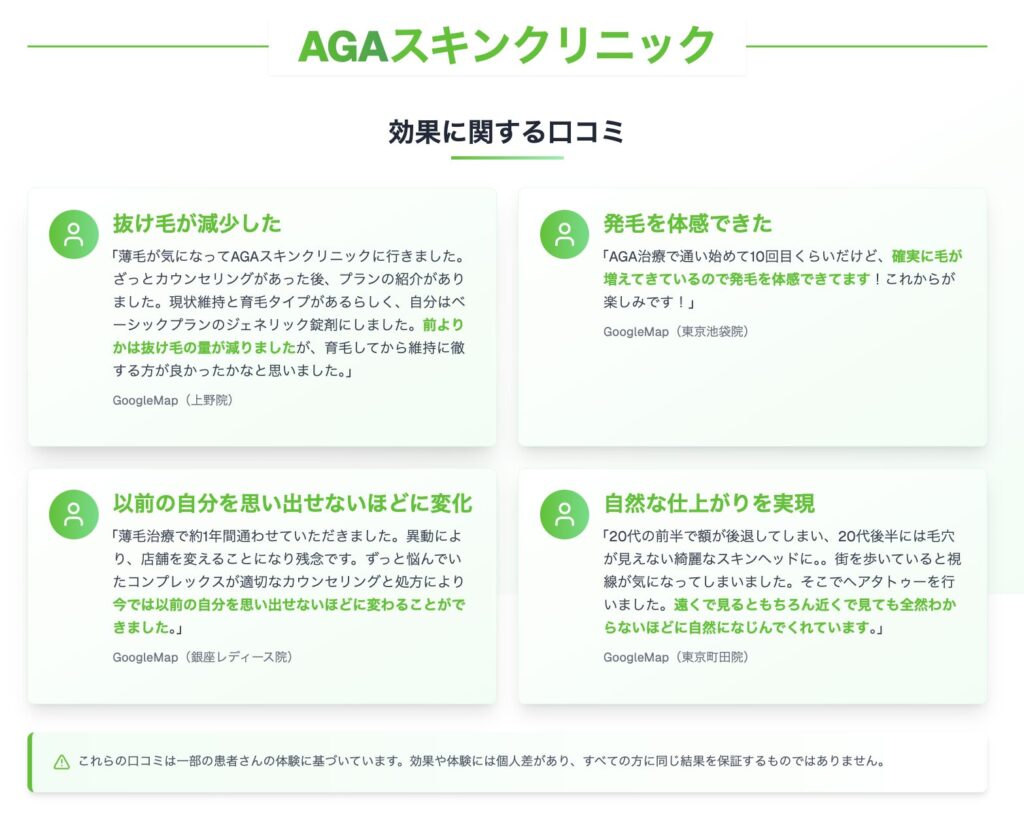 Oops 薄毛育毛ヘアケア 12ヶ月分（AGAスキンクリニックの口コミ・評判 