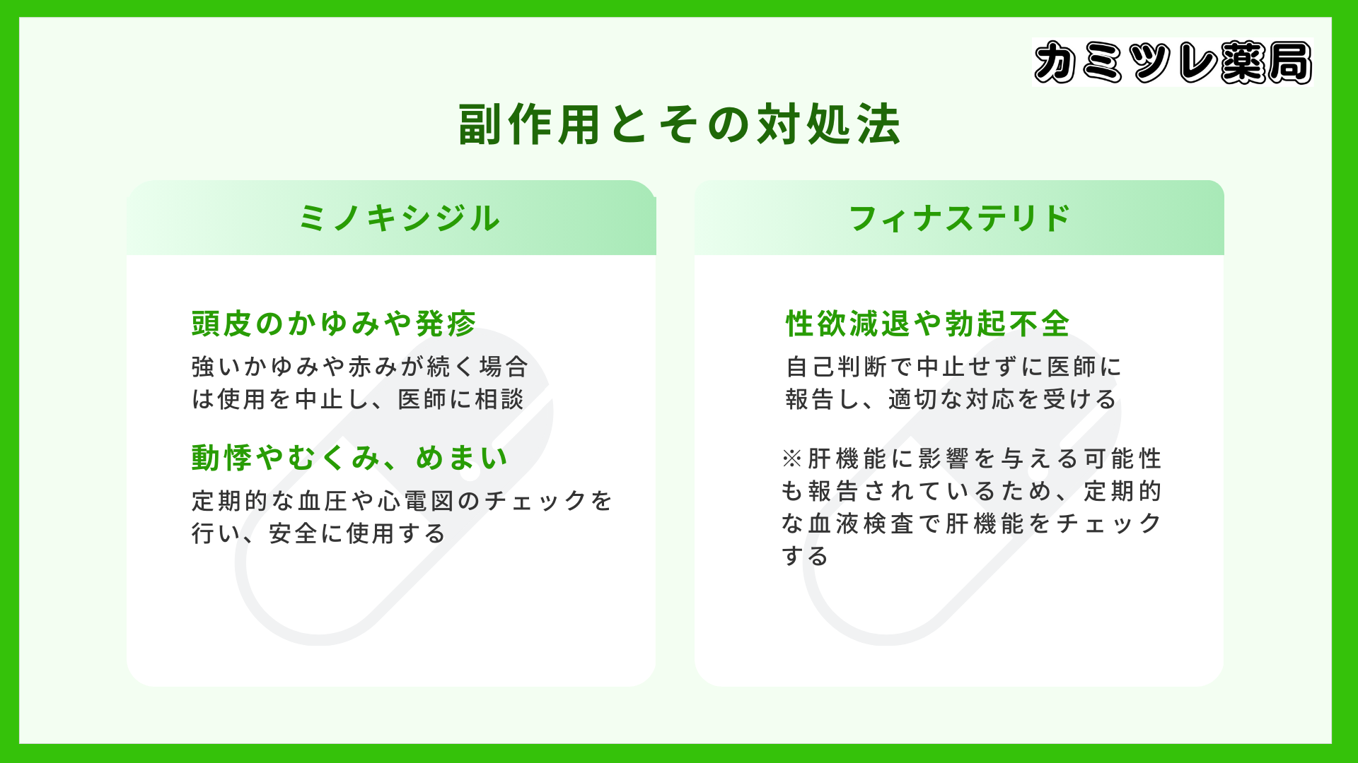 副作用とその対処法の画像