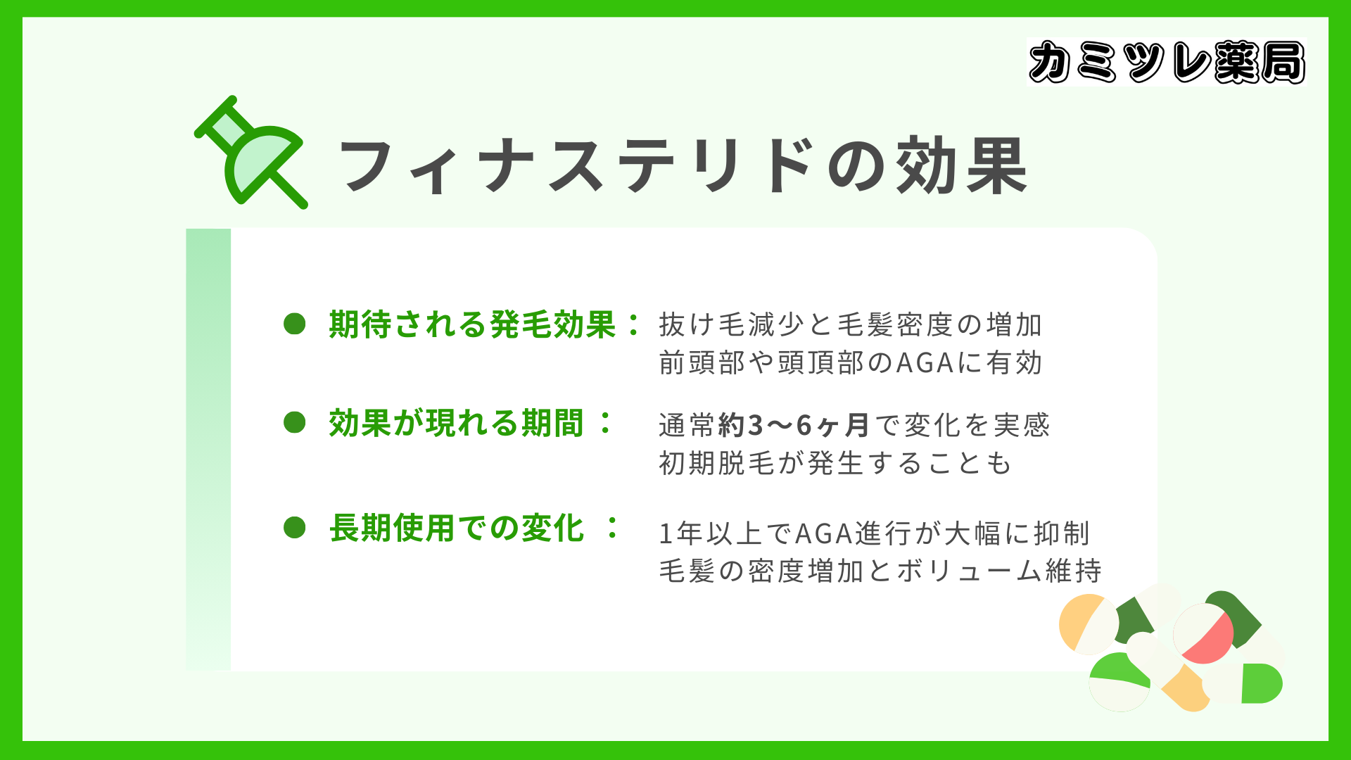 フィナステリドの効果の画像
